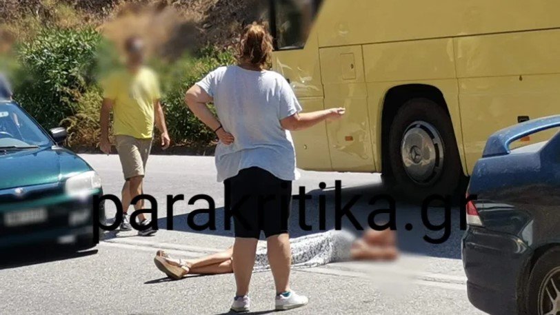 Κρήτη: Γυναίκα ξάπλωσε στη μέση της εθνικής οδού βάζοντας παράλληλα σε κίνδυνο και τη ζωή άλλων.