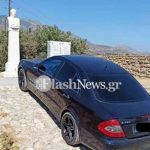 Χανιά: Οδηγός πάρκαρε την Mercedes του πάνω σε μνημείο αγωνιστών