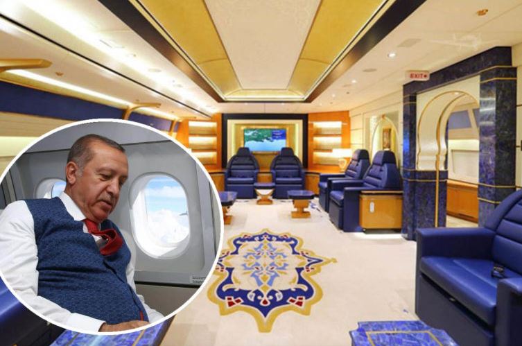 Το ιπτάμενο παλάτι του Ερντογάν έχει 7 υπνοδωμάτια, αίθουσες δεξιώσεων και νοσοκομείο