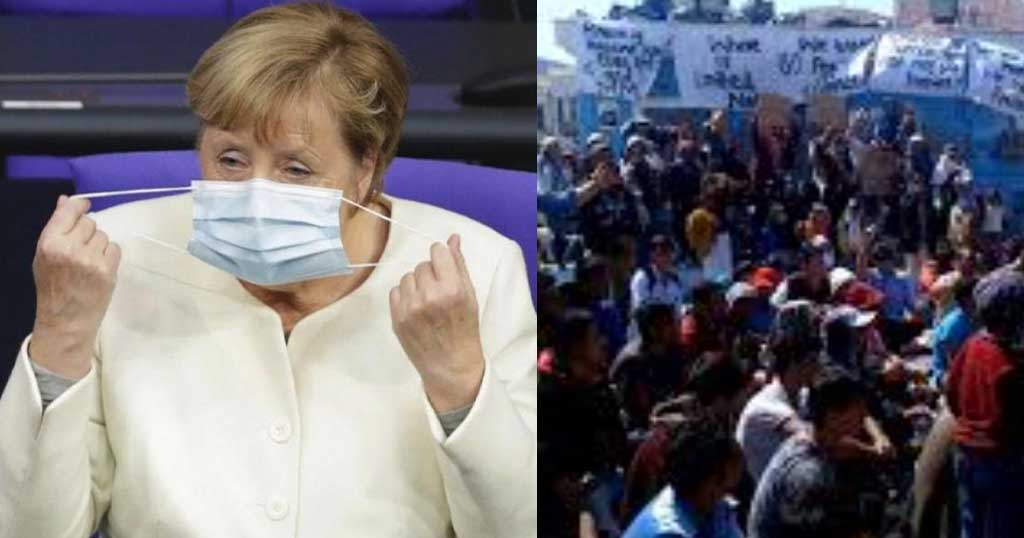 Μόνιμο καταυλισμό υπό την Ε.Ε. στη Λέσβο προανήγγειλε η Άνκελα Μέρκελ