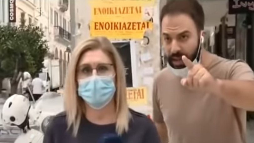 Πάτρα: Πολίτης στο live δελτίο της ΕΡΤ: «O κάμεραμαν δεν φοράει μάσκα»