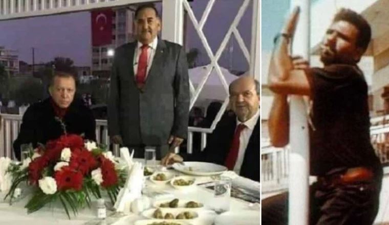 Ο δολοφόνος του Σολωμού ποζάρει μαζί με Ερντογάν και Τατάρ στα Κατεχόμενα