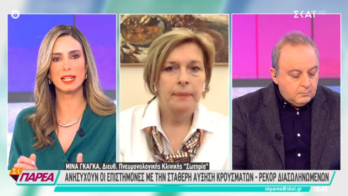 Μίνα Γκάγκα: «Περιμέναμε ότι με τα μέτρα και το lockdown θα είχαμε λιγότερα κρούσματα»