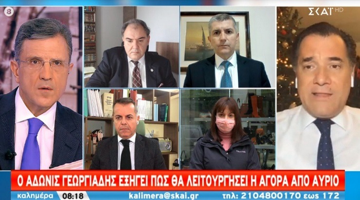 Άδωνις Γεωργιάδης: «Απαγορεύονται οι βόλτες – Αν γεμίσει πάλι η Ερμού, τέλος στο click away»