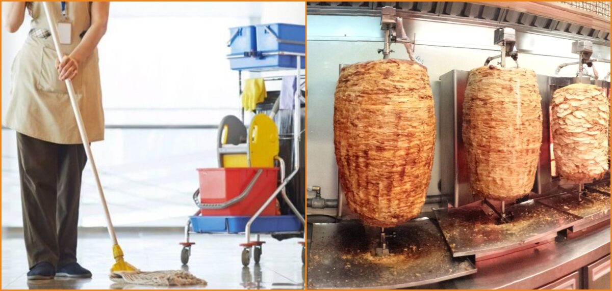 Ζητείται Καθαρίστρια από Γυράδικο